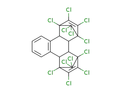 1,2,3,4,5,6,7,8,13,13,14,14-dodecachloro-1,4,4a,4b,5,8,8a,12b-octahydro-1,4;5,8dimethano-triphenylene