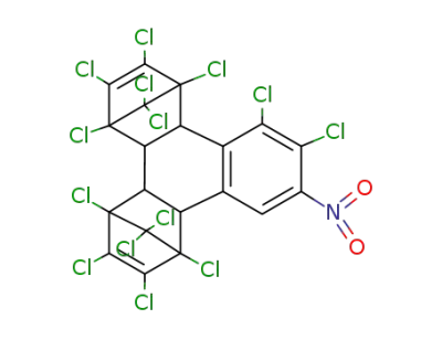1,2,3,4,5,6,7,8,9,10,13,13,14,14-tetradecachloro-1,4,4a,4b,5,8,8a,12b-octahydro-11-nitro-1,4:5,8-dimethanotriphenylene