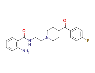 2-amino-N-[2-[4-(4-fluorobenzoyl)-1-piperidinyl]ethyl]benzamide