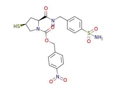(2S,4S)-2-[(4-aminosulfonylphen-1-yl)iminomethylformyl]-4-thiol-1-(p-nitrobenzyloxycarbonyl)pyrrolidine