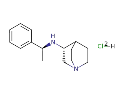 (3R)-3-<(S)-(1-phenyl)ethylamino>-quinuclidine dihydrochloride